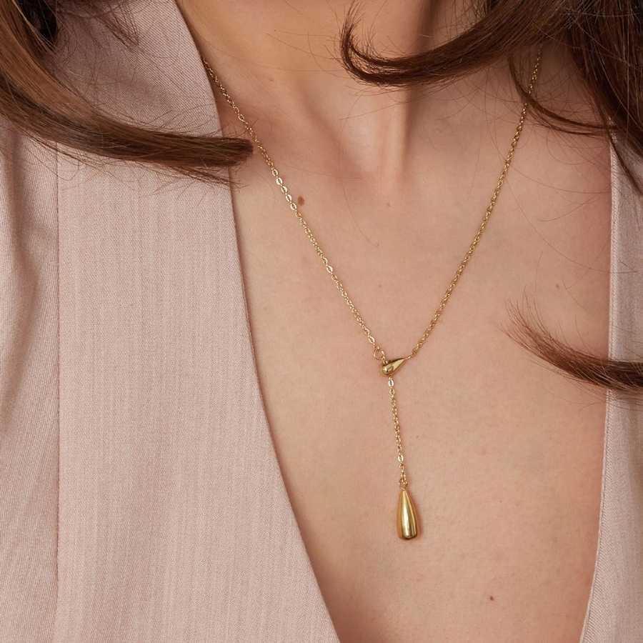 Neala Drop Y-Halskette