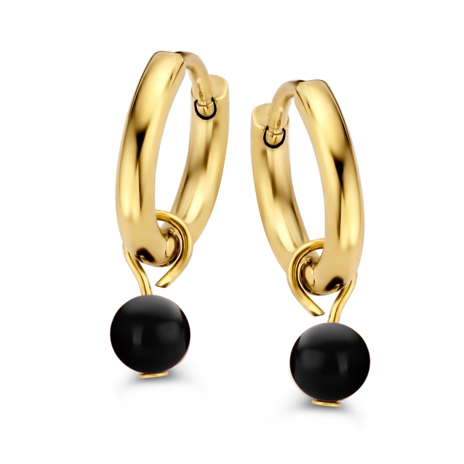 Thea Creolen schwarzer Achat