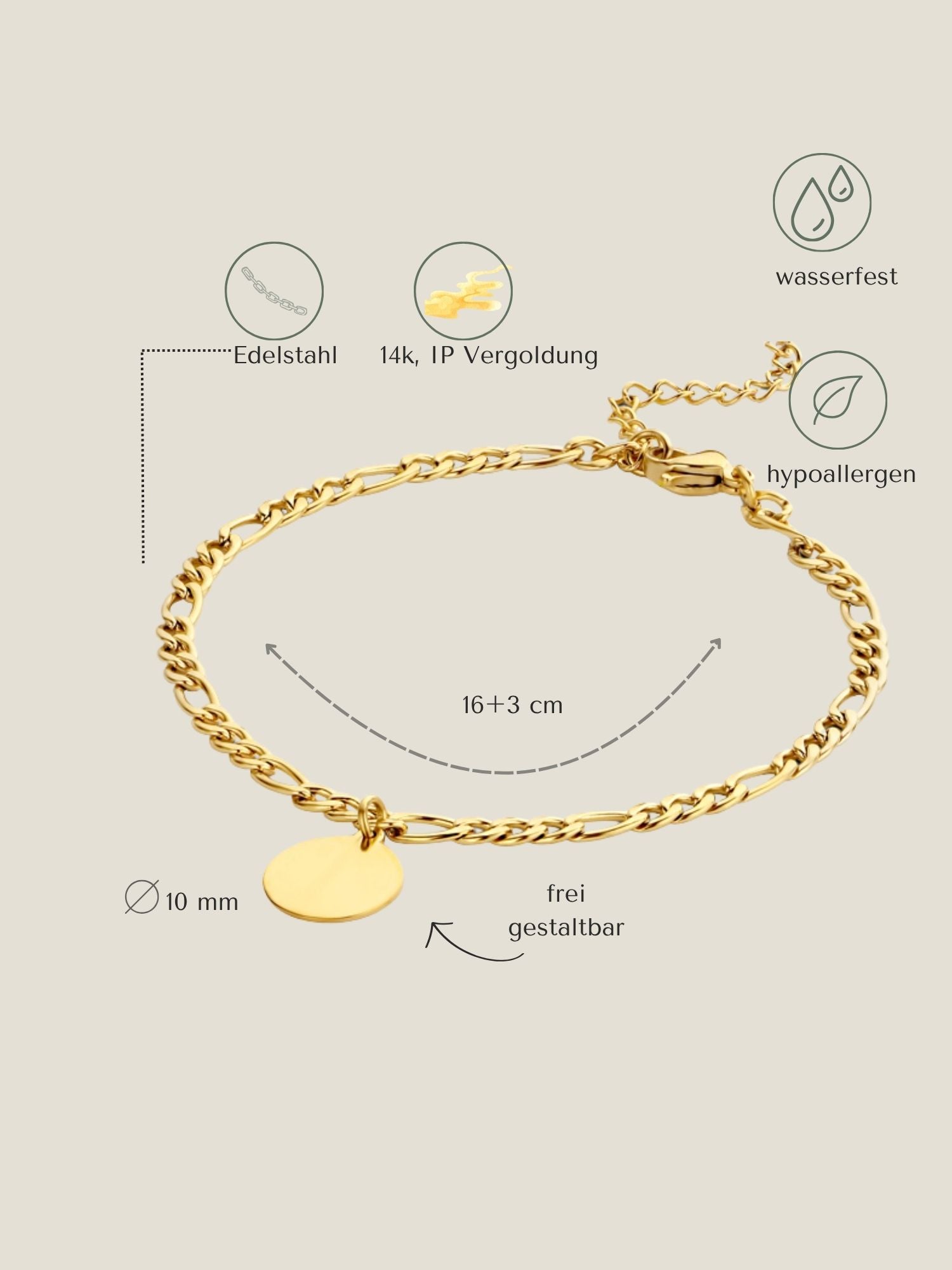 Fiore Armband Gravur