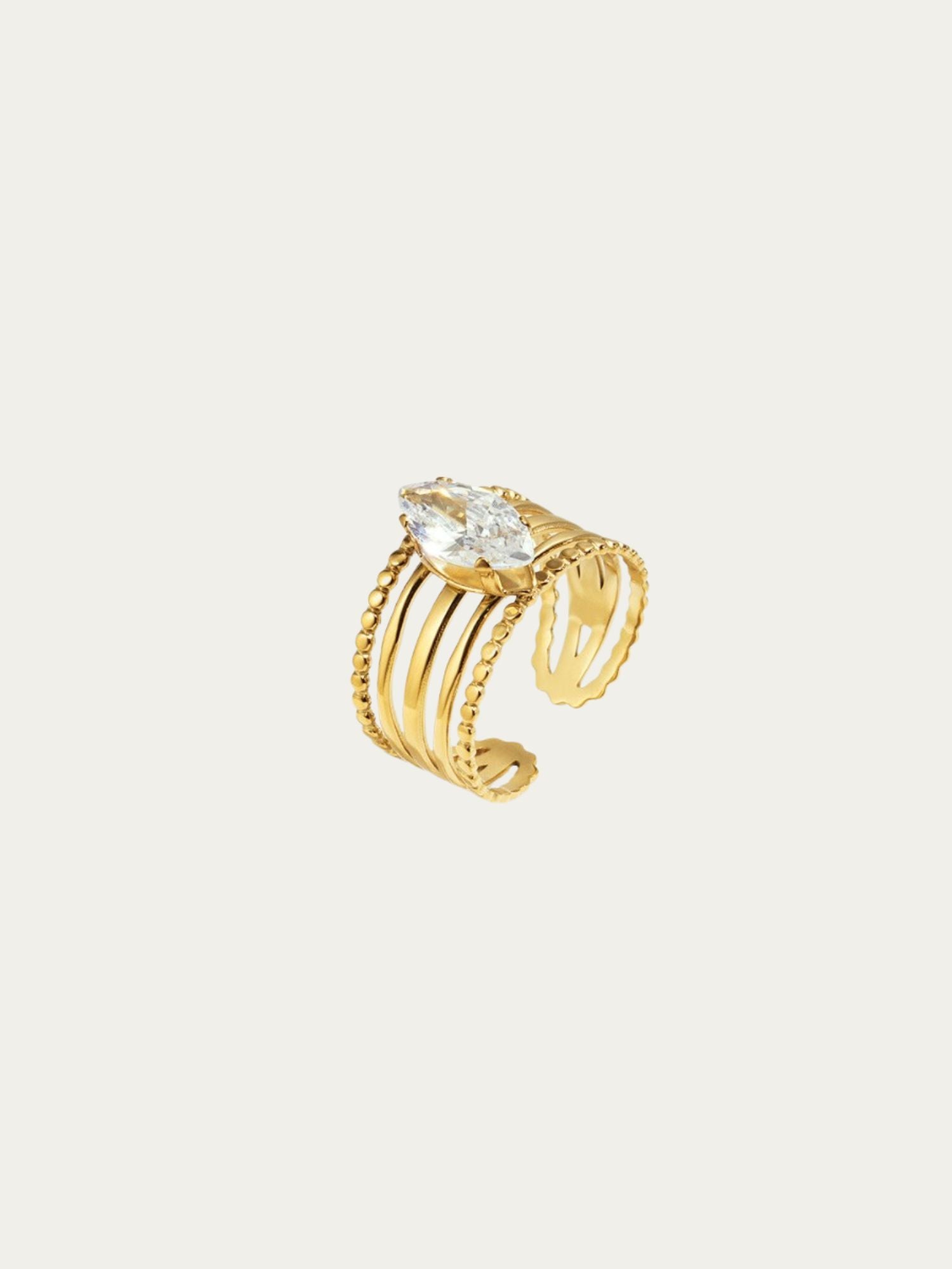 Aude Kristall Ring