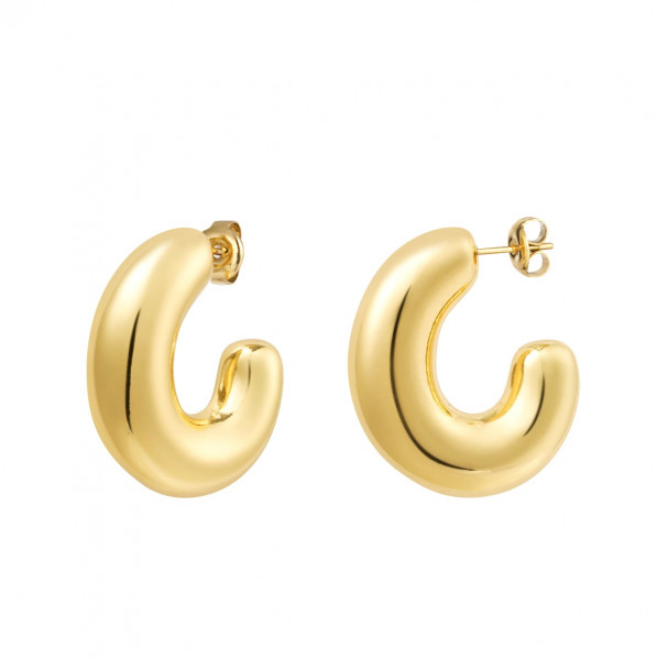 Zina Bold Hoops Gold 18k vergoldet