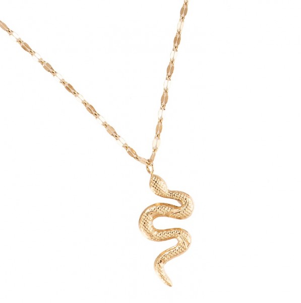 Pina Snake Gold Halskette 14K vergoldet
