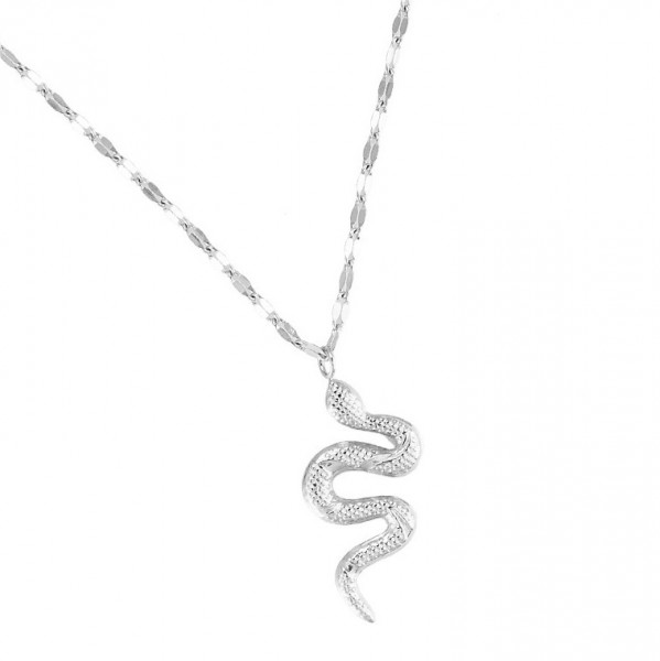 Pina Snake Silber Halskette