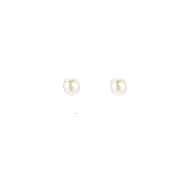 Bea Pearl 2mm Ohrstecker 14k vergoldet