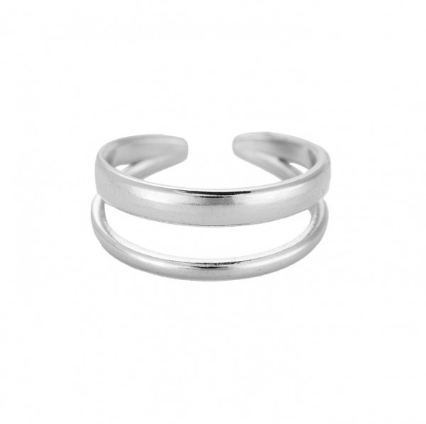 Caya Duo Ring Silber