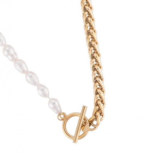 Bruna Twice Halskette Gold 14K vergoldet