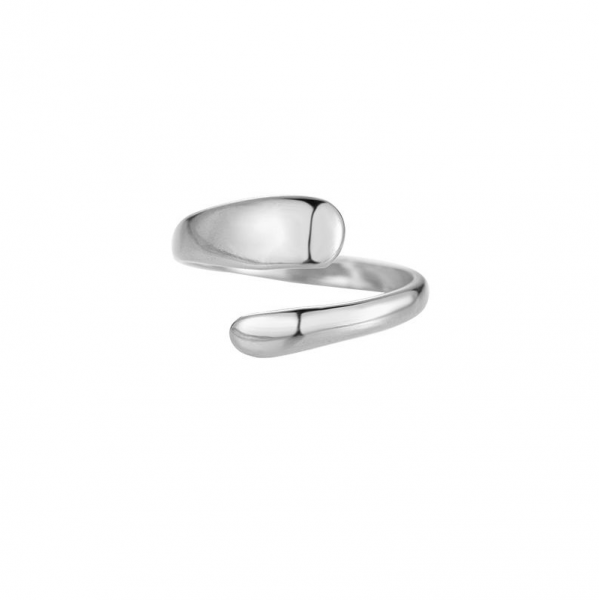 Neala Drops Slim Ring Silber