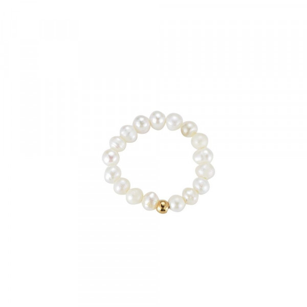 Lotti Pearl Ring 14K vergoldet