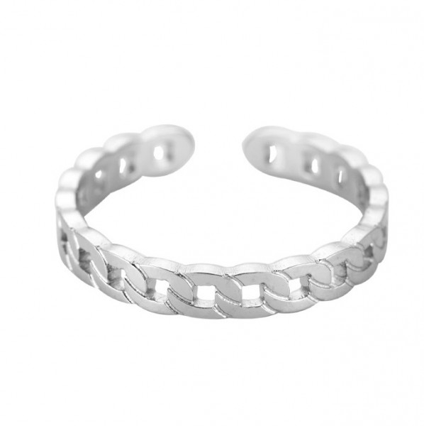 New Chain Ring Silber