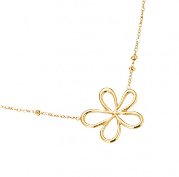 Flora Blume Collier 14k vergoldet