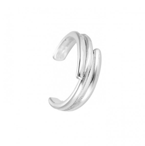 Ella Line Earcuff Silber