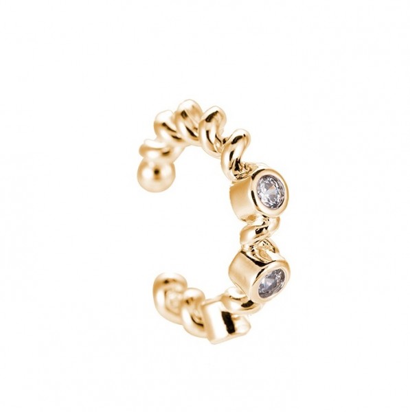 Tahia Whirl Earcuff Gold